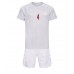 Maillot de foot Danemark Simon Kjaer #4 Extérieur vêtements enfant Monde 2022 Manches Courtes (+ pantalon court)